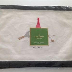 3pcs Kate Spade "Clink Clink" NWT Placemats